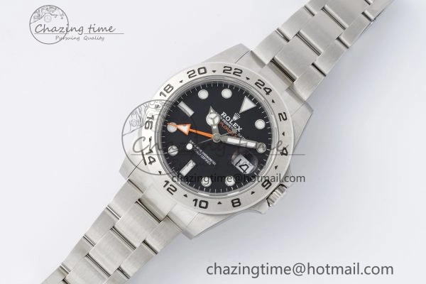 Explorer II 42mm 216570 Black 904L SS JDF 1:1 Best Edition Black Dial on Bracelet VR3285 CHS V4