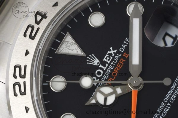 Explorer II 42mm 216570 Black 904L SS JDF 1:1 Best Edition Black Dial on Bracelet VR3285 CHS V4