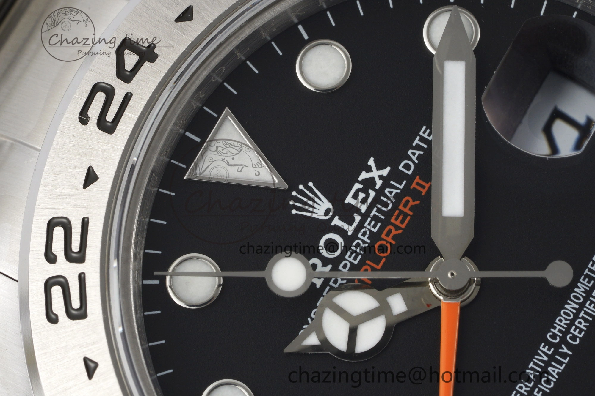 Explorer II 42mm 216570 Black 904L SS JDF 1:1 Best Edition Black Dial on Bracelet VR3285 CHS V4