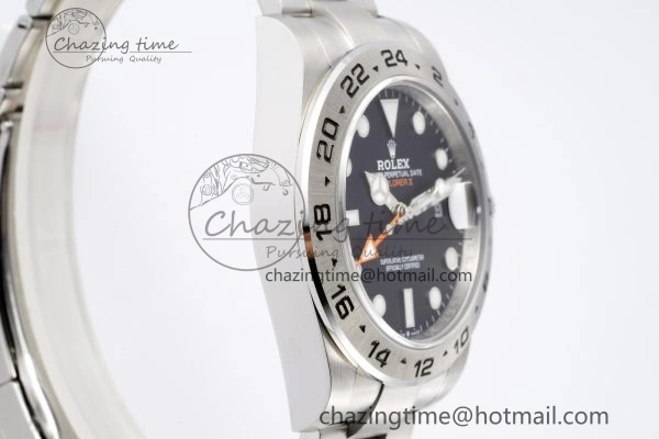 Explorer II 42mm 216570 Black 904L SS JDF 1:1 Best Edition Black Dial on Bracelet VR3285 CHS V4