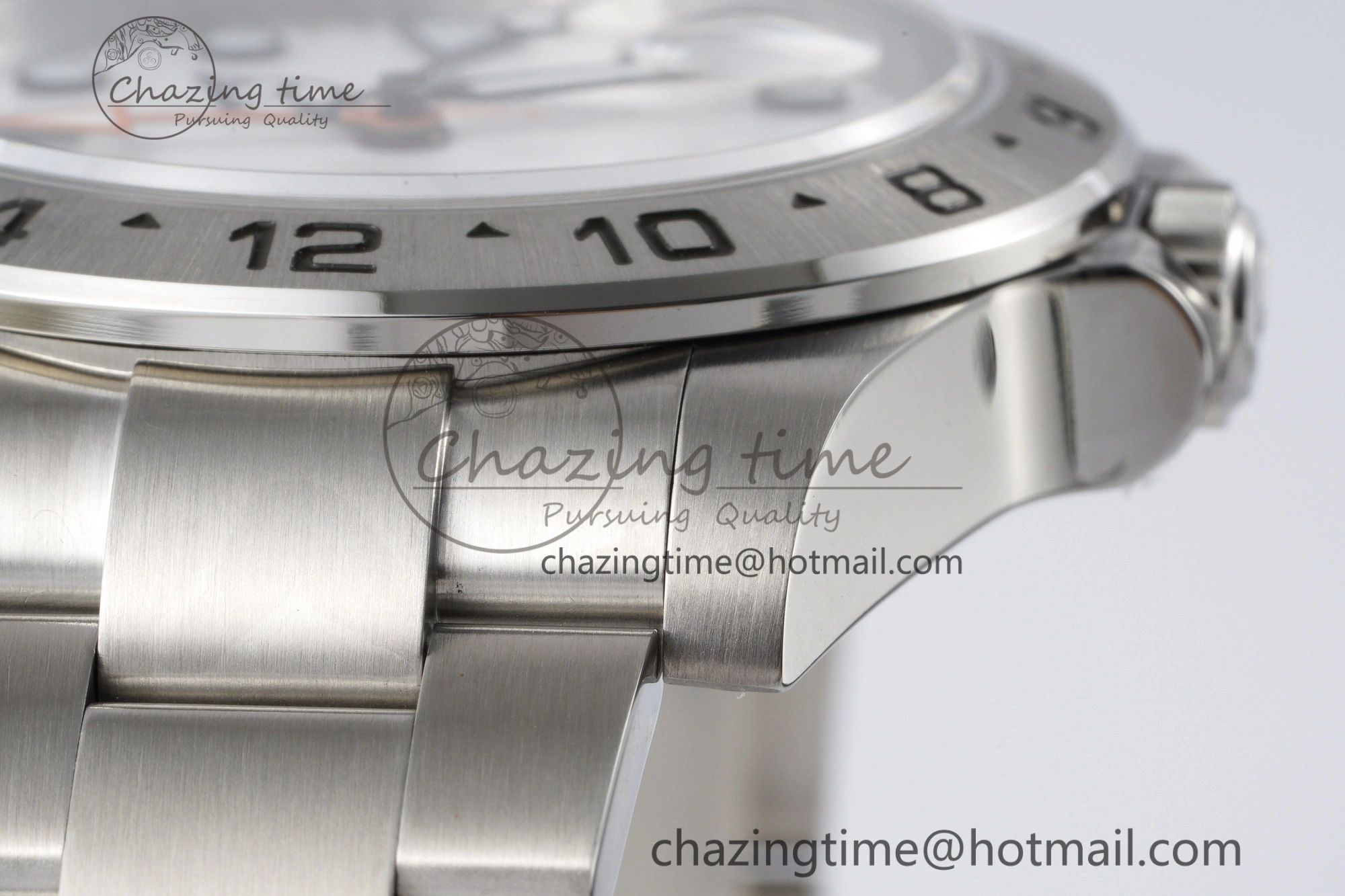 Explorer II 42mm 216570 Black 904L SS JDF 1:1 Best Edition White Dial on Bracelet VR3285 CHS V4