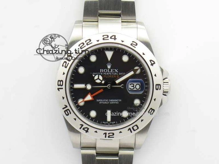 Explorer II 42mm 216570 Bp-Maker Best Edition Black Dial On SS Bracelet A3187