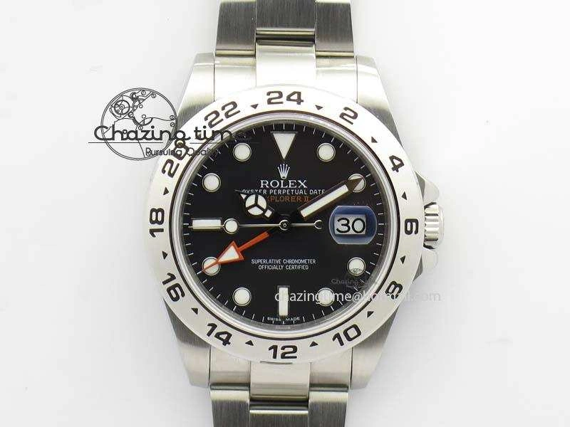 Explorer II 42mm 216570 Bp-Maker Best Edition Black Dial On SS Bracelet A3187