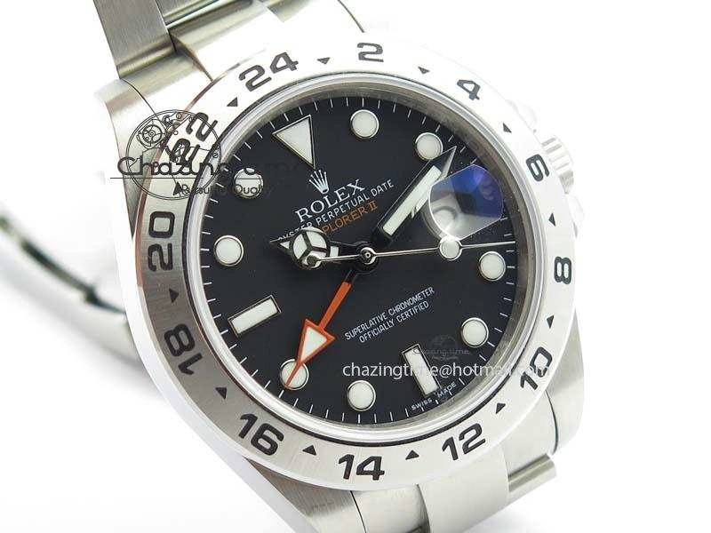 Explorer II 42mm 216570 Bp-Maker Best Edition Black Dial On SS Bracelet A3187