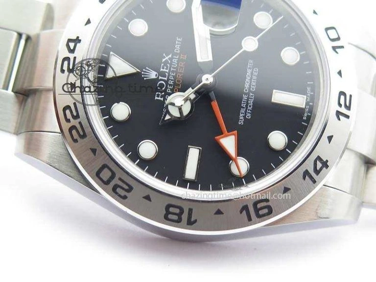 Explorer II 42mm 216570 Bp-Maker Best Edition Black Dial On SS Bracelet A3187