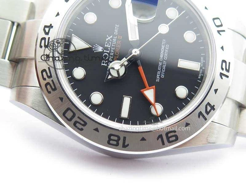 Explorer II 42mm 216570 Bp-Maker Best Edition Black Dial On SS Bracelet A3187