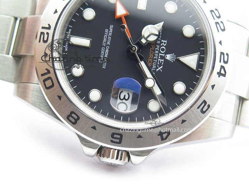 Explorer II 42mm 216570 Bp-Maker Best Edition Black Dial On SS Bracelet A3187