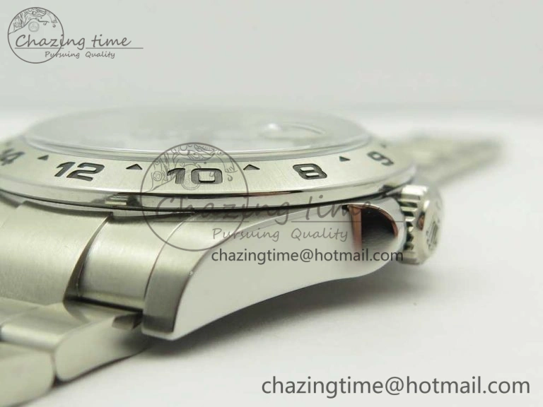Explorer II 42mm 216570 JF 1:1 Best Edition White Dial on SS Bracelet A2836 V3