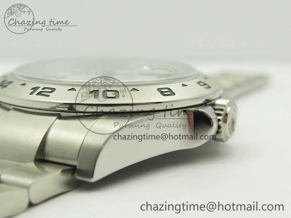 Explorer II 42mm 216570 JF 1:1 Best Edition White Dial on SS Bracelet A2836 V3