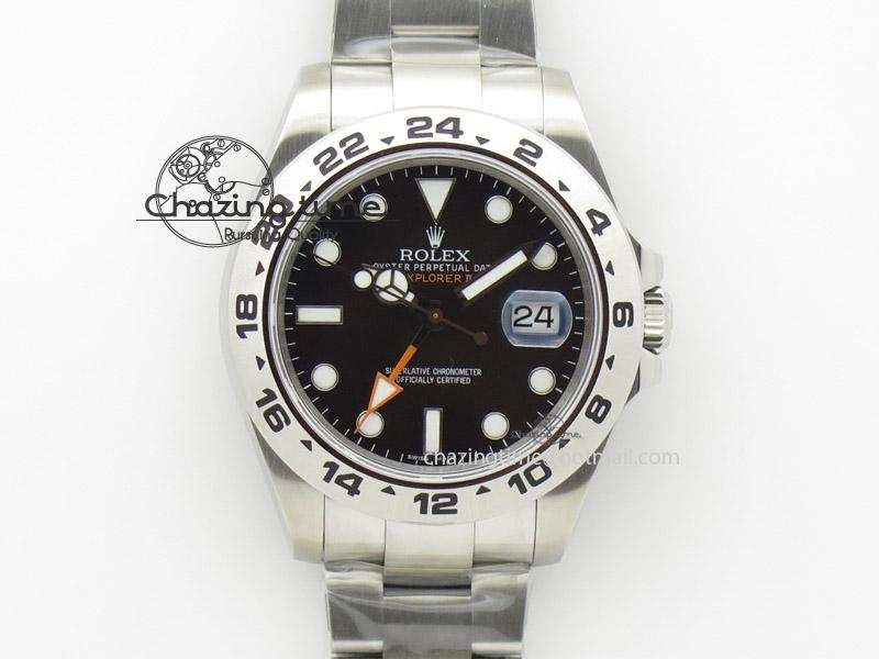 Explorer II 42mm 216570 Noob Best Edition Black Dial on SS Bracelet A23J