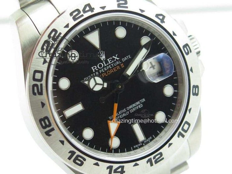 Explorer II 42mm 216570 Noob Best Edition Black Dial on SS Bracelet A23J