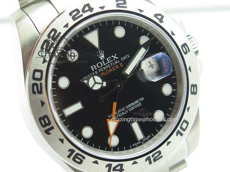 Explorer II 42mm 216570 Noob Best Edition Black Dial on SS Bracelet A23J