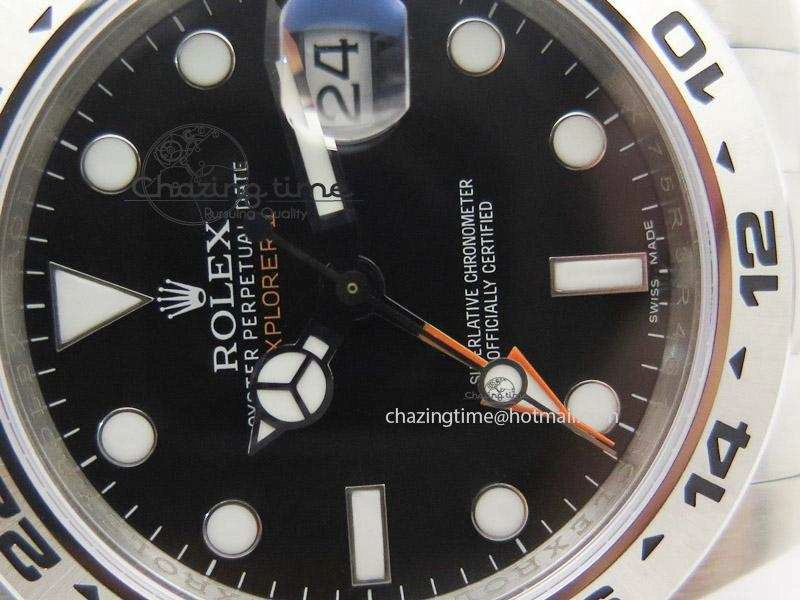 Explorer II 42mm 216570 Noob Best Edition Black Dial on SS Bracelet A23J