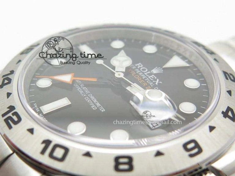 Explorer II 42mm 216570 Noob Best Edition Black Dial on SS Bracelet A23J