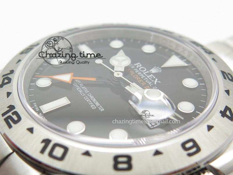 Explorer II 42mm 216570 Noob Best Edition Black Dial on SS Bracelet A23J