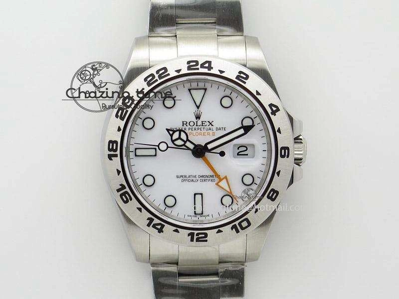Explorer II 42mm 216570 Noob Best Edition White Dial on SS Bracelet A23J