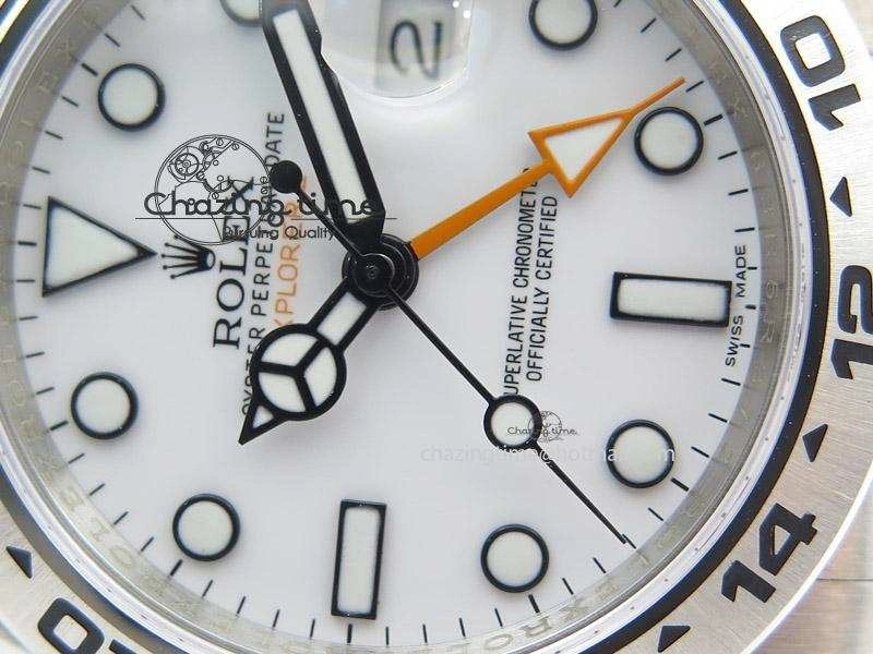 Explorer II 42mm 216570 Noob Best Edition White Dial on SS Bracelet A23J