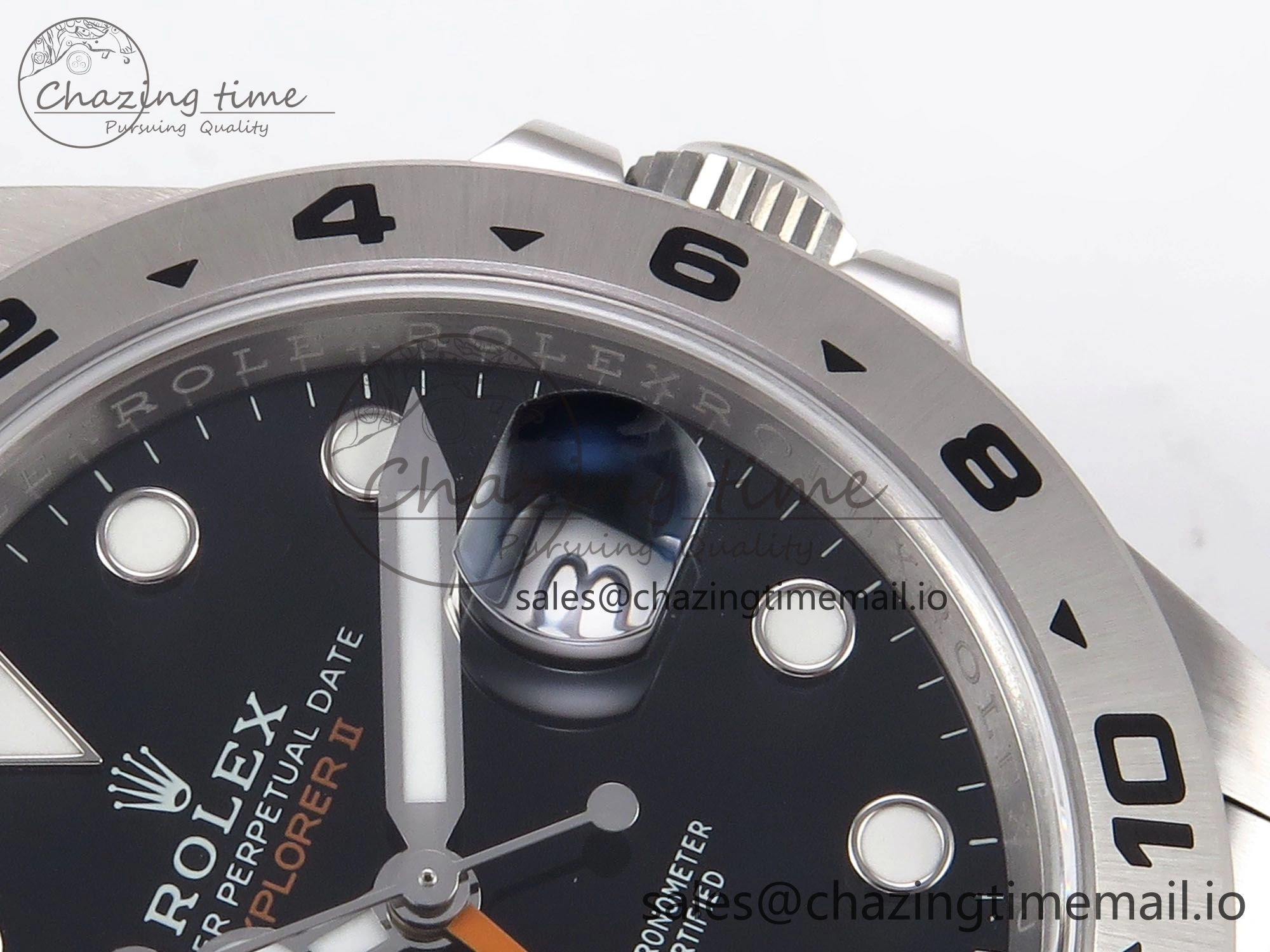 Explorer II 42mm 226570 904L SS Clean 1:1 Best Edition Black Dial on Bracelet DD3285 CHS