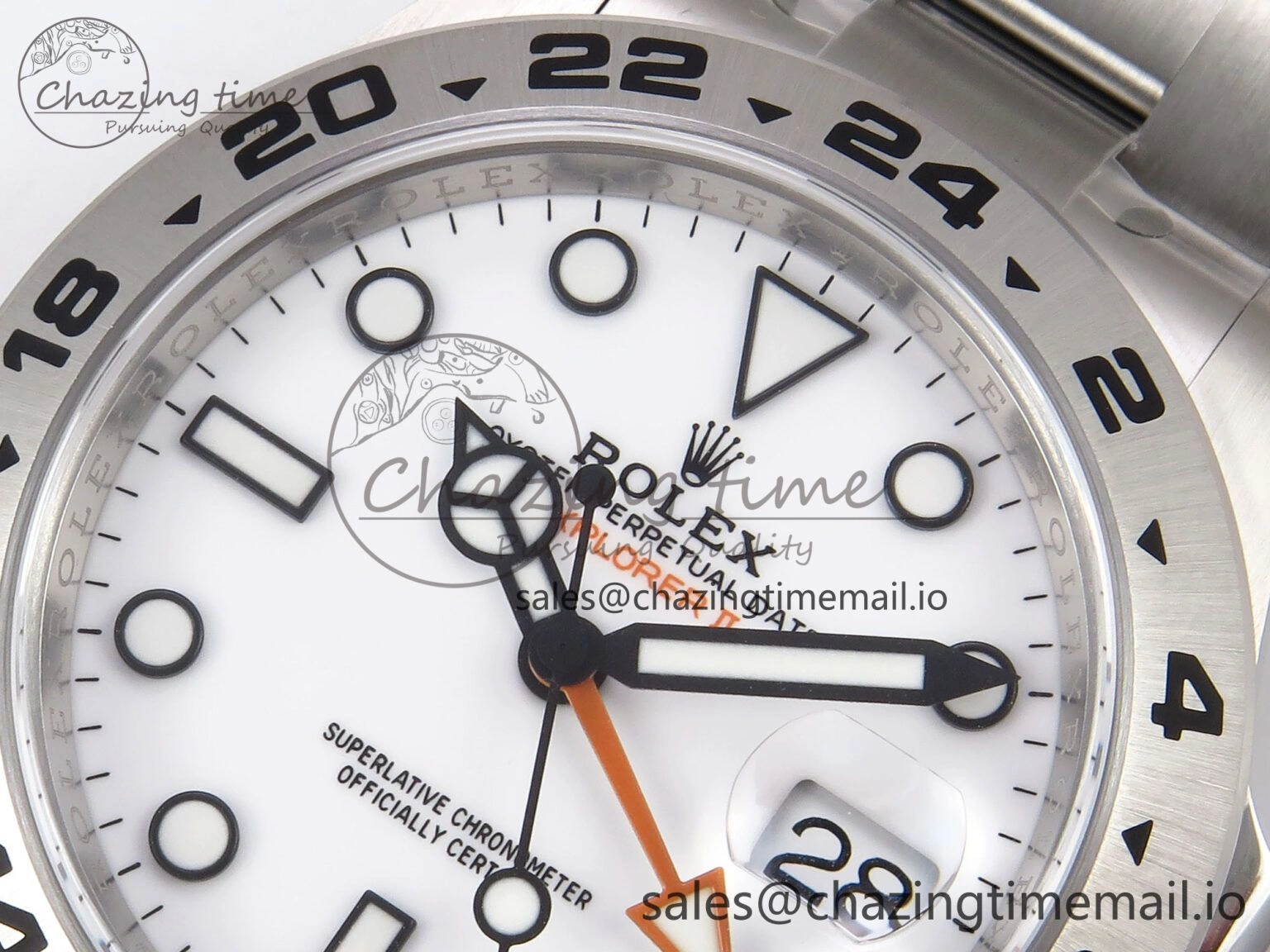 Explorer II 42mm 226570 904L SS Clean 1:1 Best Edition White Dial on Bracelet DD3285 CHS