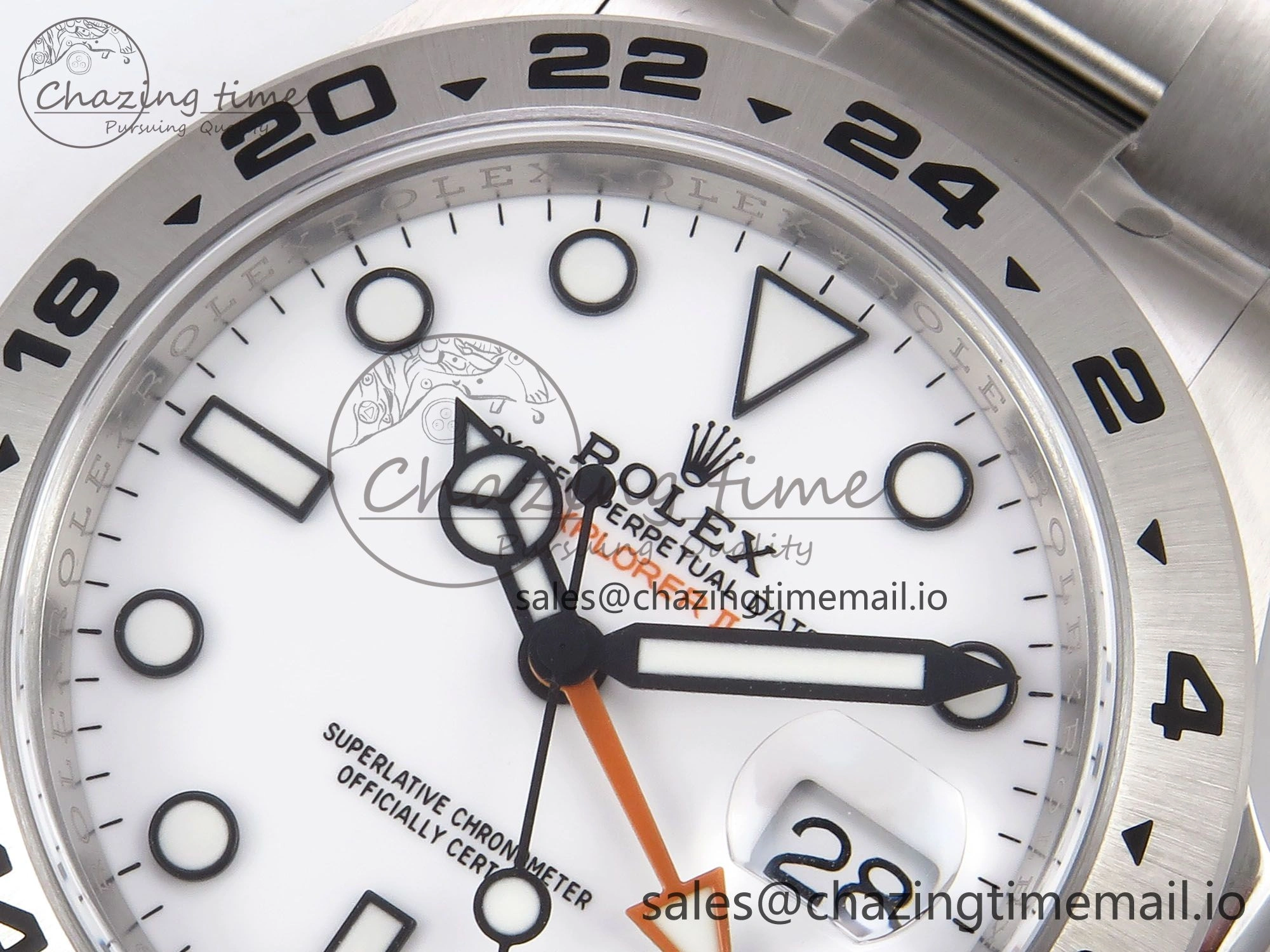 Explorer II 42mm 226570 904L SS Clean 1:1 Best Edition White Dial on Bracelet DD3285 CHS