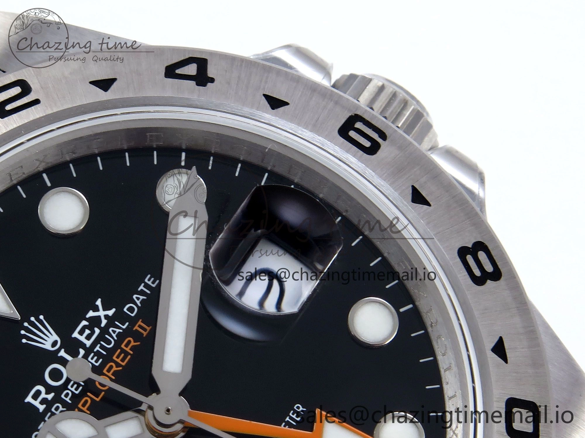 Explorer II 42mm 226570 904L SS QF 1:1 Best Edition Black Dial on Bracelet SH3285-2 CHS