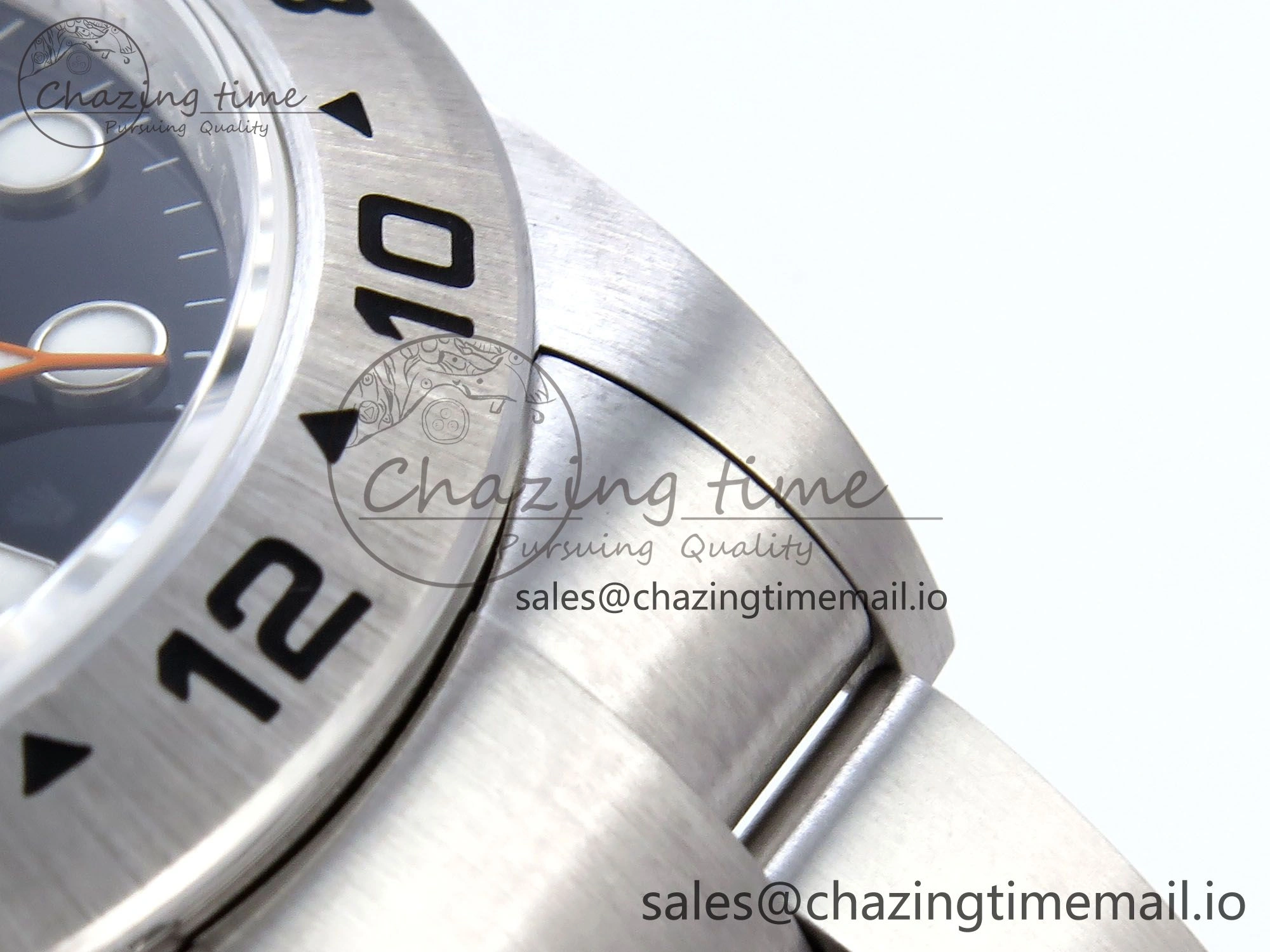 Explorer II 42mm 226570 904L SS QF 1:1 Best Edition Black Dial on Bracelet SH3285-2 CHS