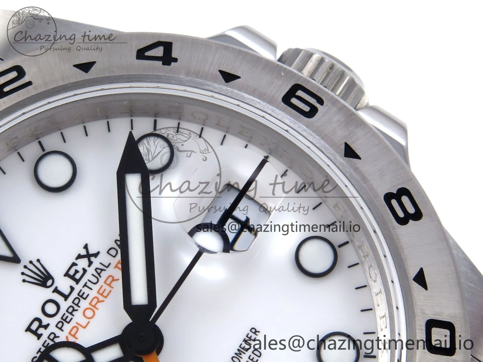 Explorer II 42mm 226570 904L SS QF 1:1 Best Edition White Dial on Bracelet SH3285-2 CHS