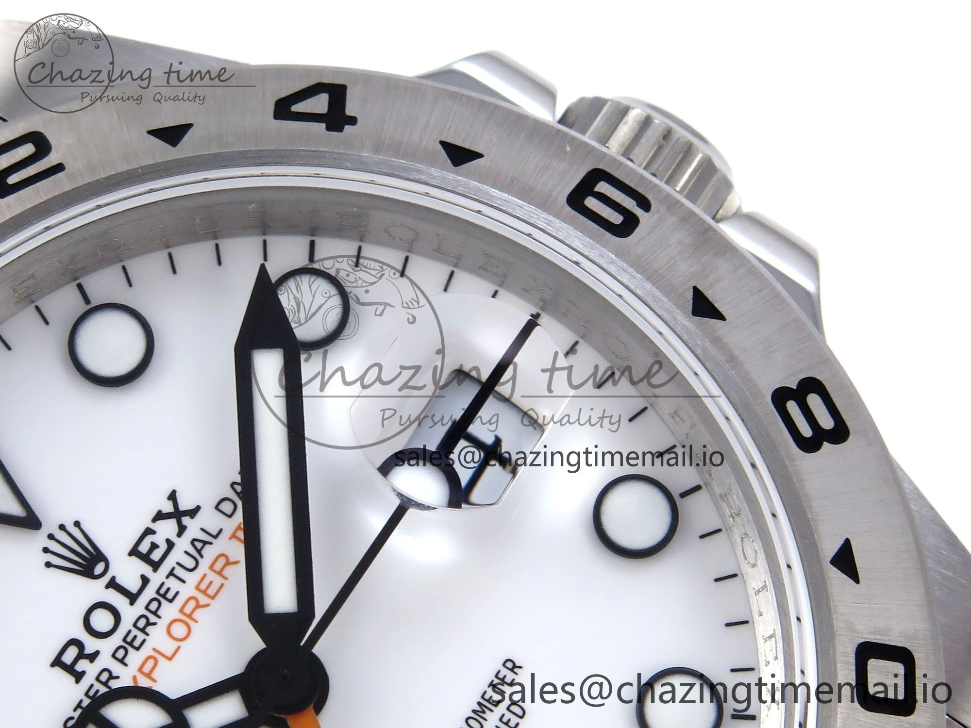 Explorer II 42mm 226570 904L SS QF 1:1 Best Edition White Dial on Bracelet SH3285-2 CHS