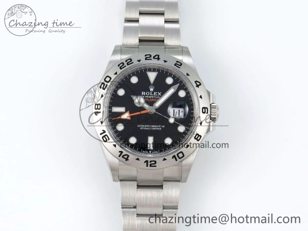 Explorer II 42mm 226570 Black 904L SS C+F 1:1 Best Edition Black Dial on Bracelet VR3285 CHS