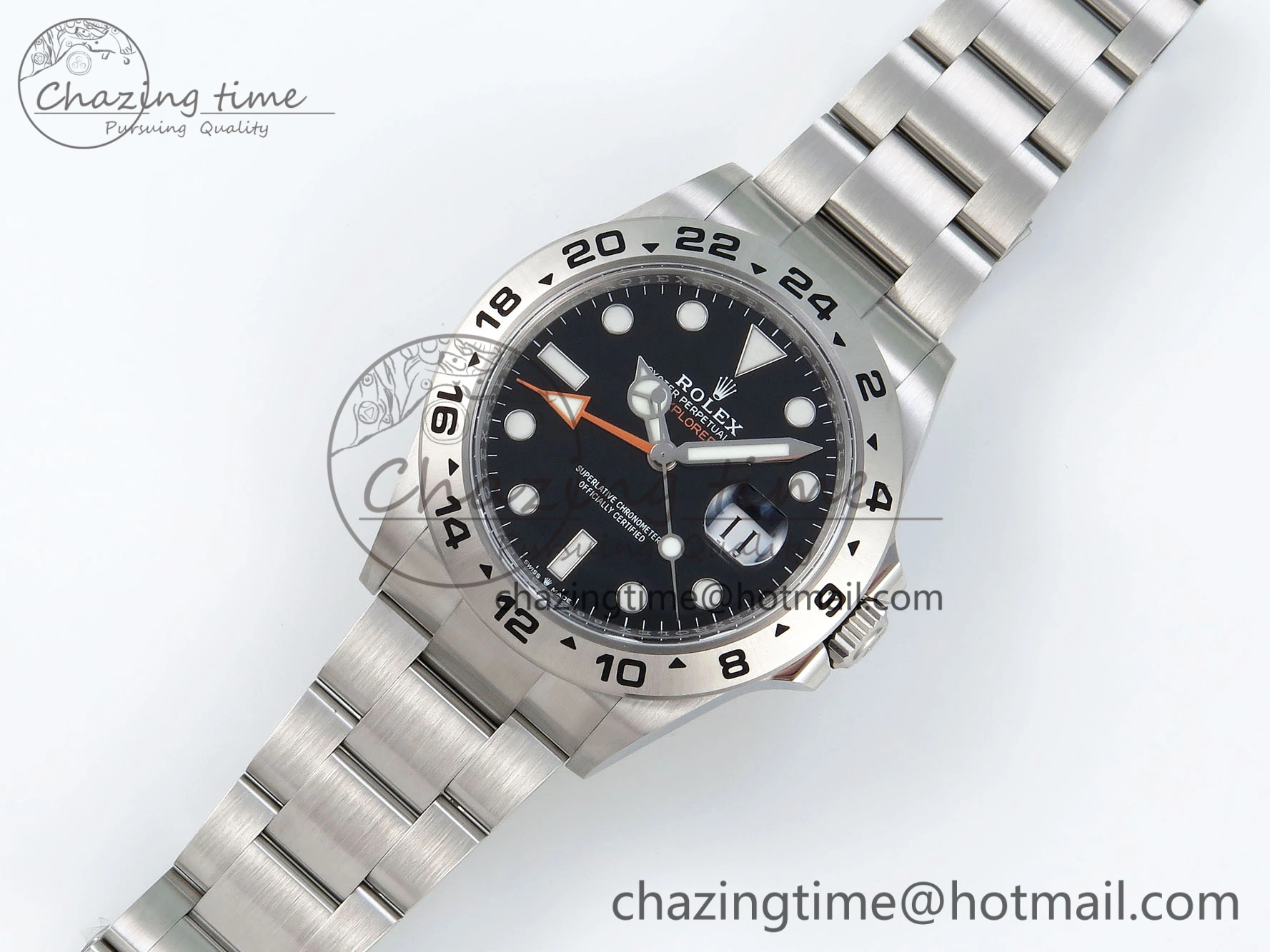 Explorer II 42mm 226570 Black 904L SS C+F 1:1 Best Edition Black Dial on Bracelet VR3285 CHS