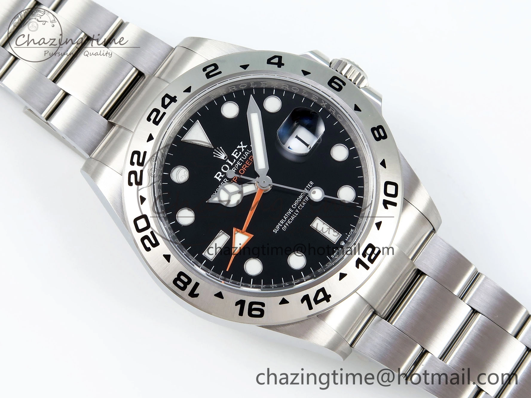 Explorer II 42mm 226570 Black 904L SS C+F 1:1 Best Edition Black Dial on Bracelet VR3285 CHS