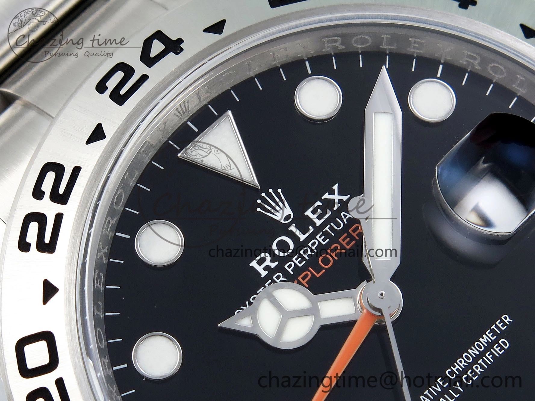 Explorer II 42mm 226570 Black 904L SS C+F 1:1 Best Edition Black Dial on Bracelet VR3285 CHS
