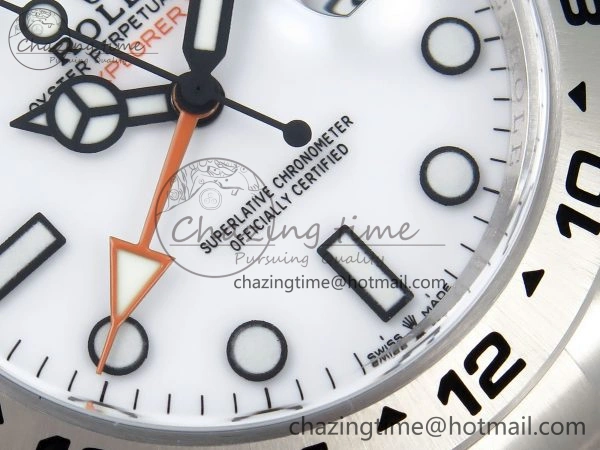 Explorer II 42mm 226570 Black 904L SS C+F 1:1 Best Edition White Dial on Bracelet VR3285 CHS