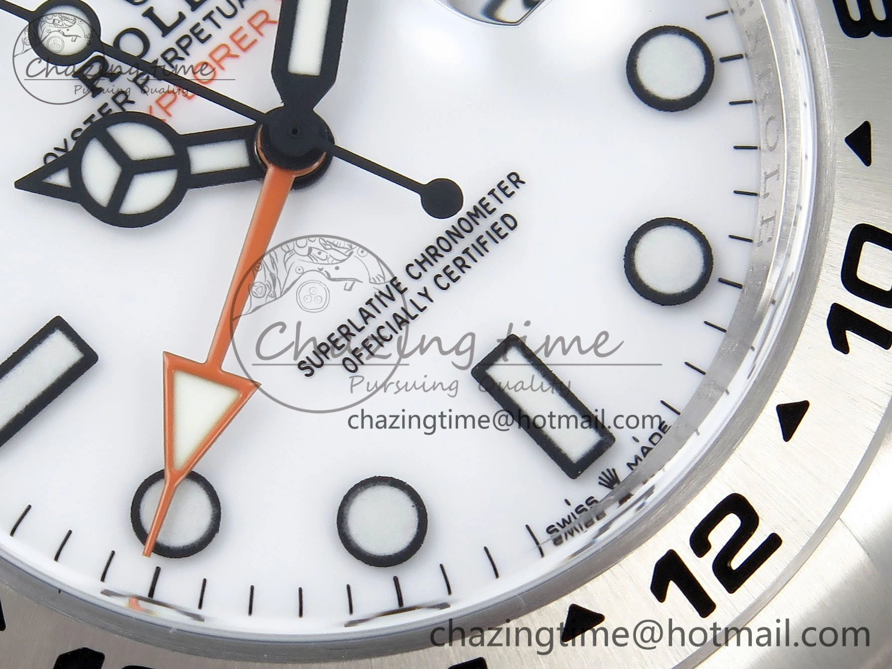 Explorer II 42mm 226570 Black 904L SS C+F 1:1 Best Edition White Dial on Bracelet VR3285 CHS