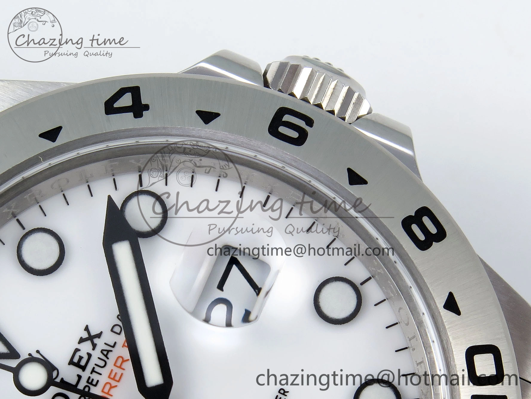 Explorer II 42mm 226570 Black 904L SS C+F 1:1 Best Edition White Dial on Bracelet VR3285 CHS