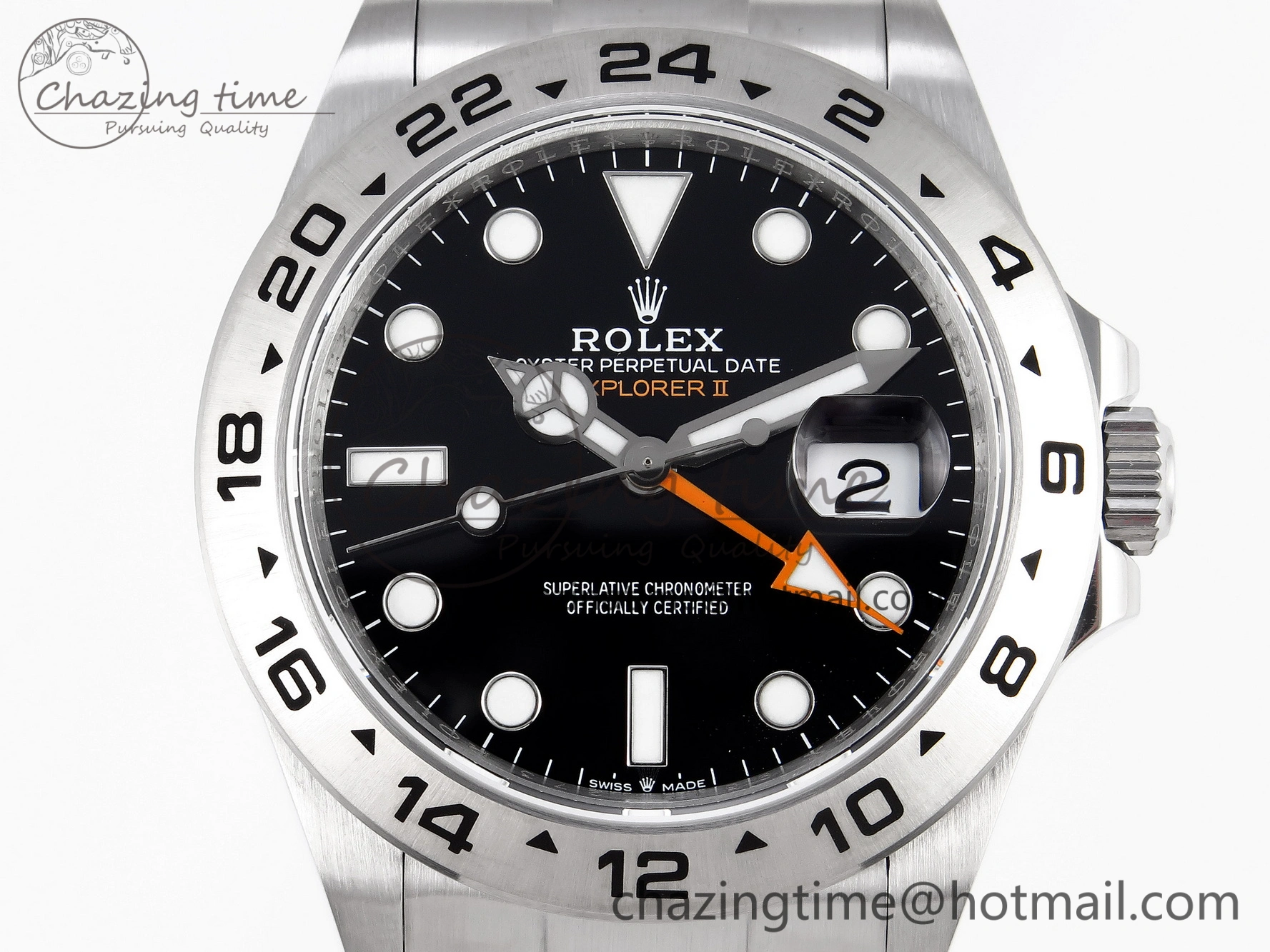 Explorer II 42mm 226570 Black 904L SS GMF 1:1 Best Edition Black Dial on Bracelet VR3285 CHS
