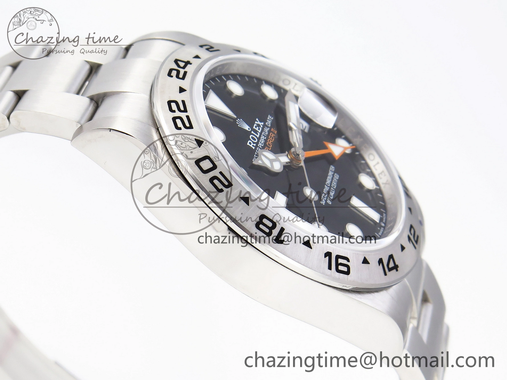 Explorer II 42mm 226570 Black 904L SS GMF 1:1 Best Edition Black Dial on Bracelet VR3285 CHS