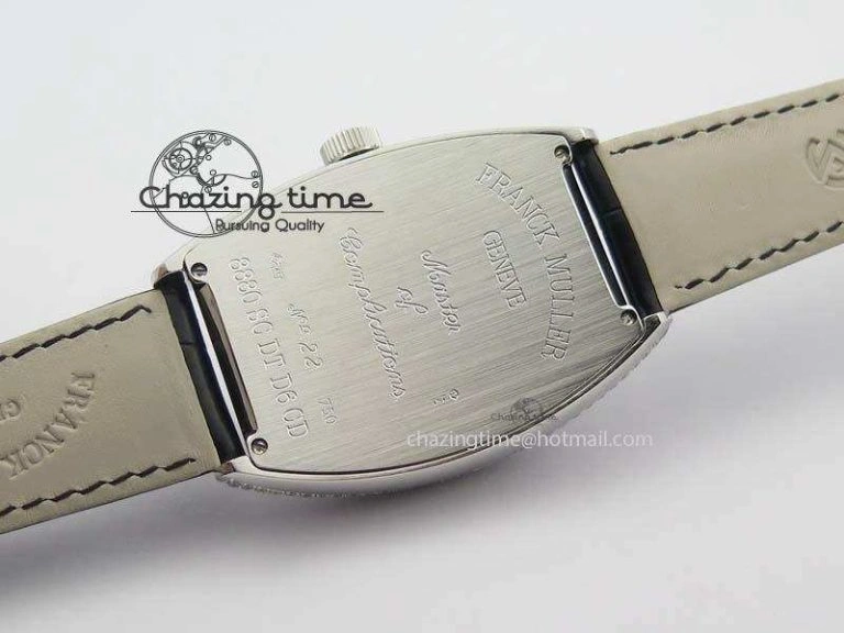 FM SS Diamond Case Best Edition Diamond Dial On Black Leather Strap SEIKO NH05A