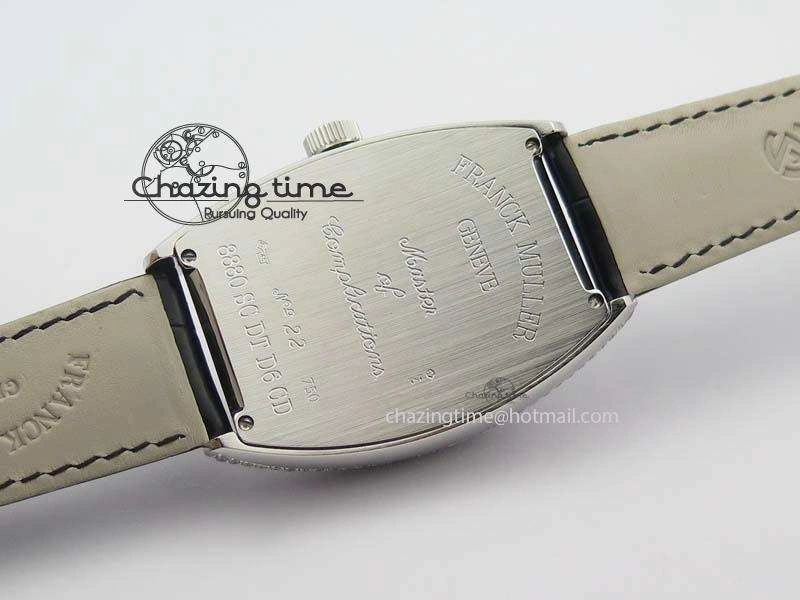 FM SS Diamond Case Best Edition Diamond Dial On Black Leather Strap SEIKO NH05A