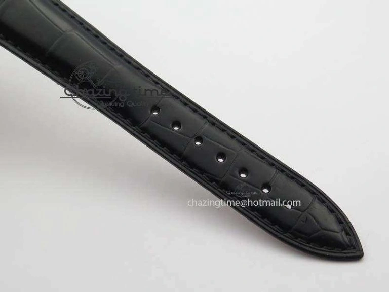 FM SS Diamond Case Best Edition Diamond Dial On Black Leather Strap SEIKO NH05A