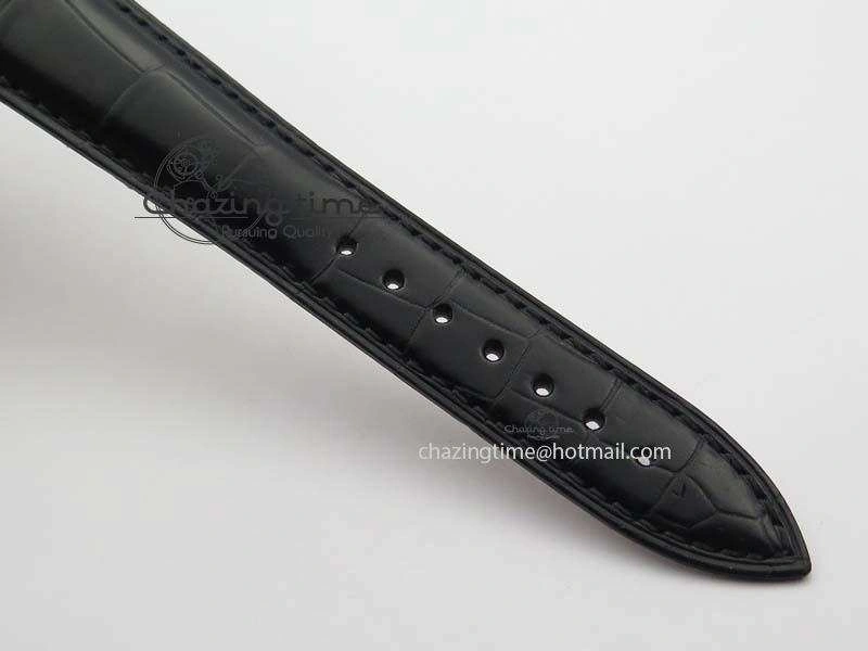 FM SS Diamond Case Best Edition Diamond Dial On Black Leather Strap SEIKO NH05A