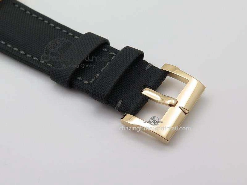 Fifty Fathoms 1:1 Noob Best Edition RG Black Dial on Sail-canvas Strap A2836