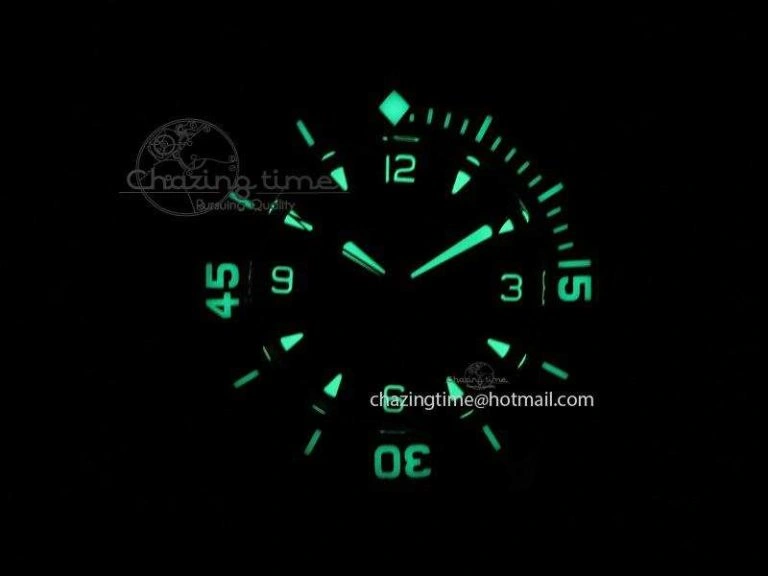 Fifty Fathoms 1:1 Noob Best Edition RG Black Dial on Sail-canvas Strap A2836