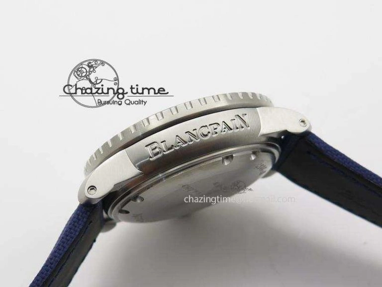 Fifty Fathoms 1:1 Noob Best Edition SS Blue Dial on Canvas Strap A2836