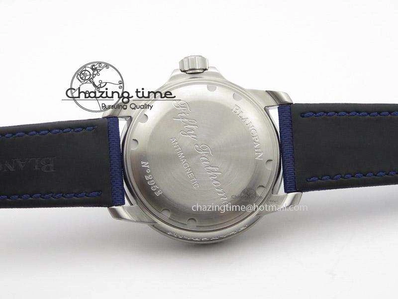 Fifty Fathoms 1:1 Noob Best Edition SS Blue Dial on Canvas Strap A2836