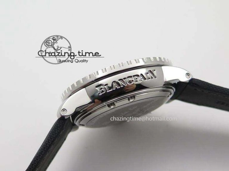 Fifty Fathoms 1:1 Noob Best Edition SS “No Radiation” Dial on Canvas Strap A2836