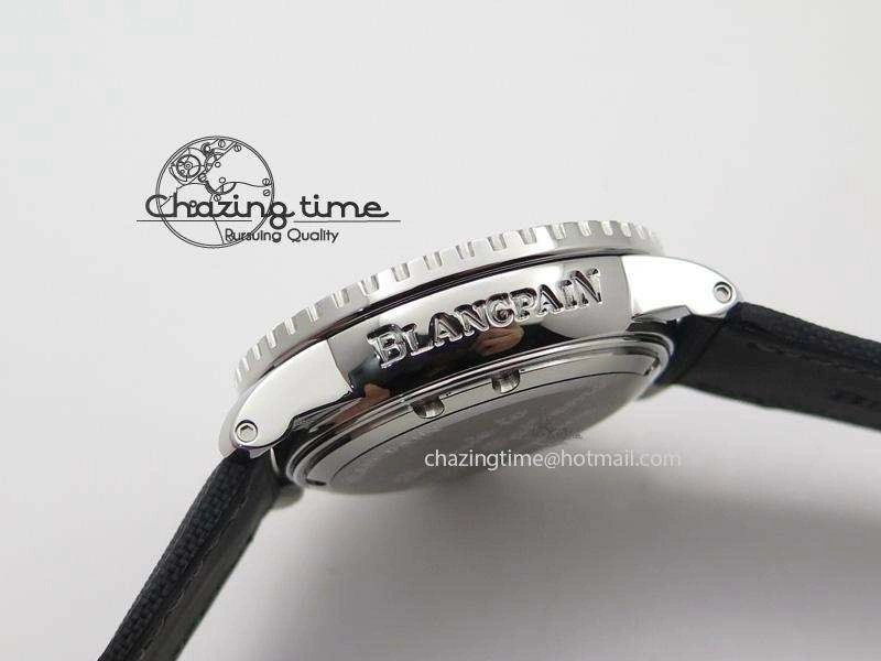 Fifty Fathoms 1:1 Noob Best Edition SS “No Radiation” Dial on Canvas Strap A2836