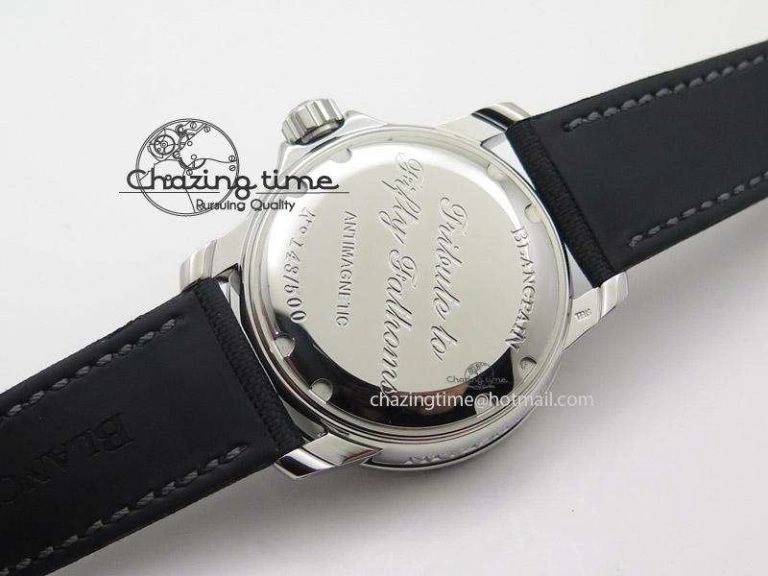 Fifty Fathoms 1:1 Noob Best Edition SS “No Radiation” Dial on Canvas Strap A2836