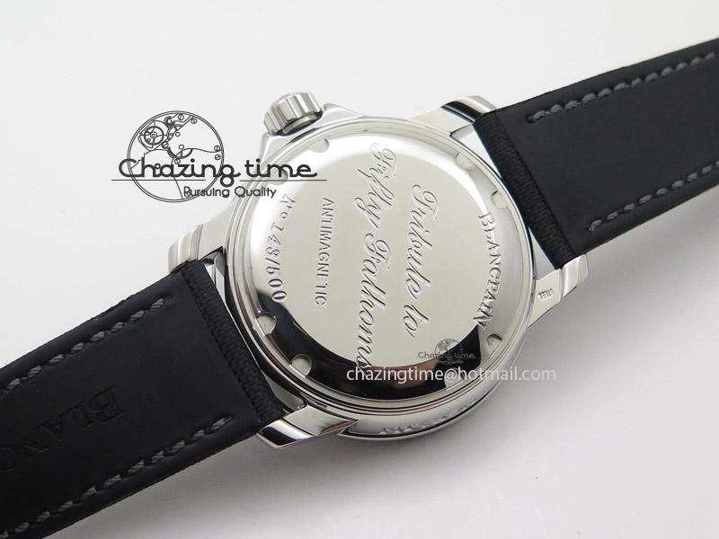 Fifty Fathoms 1:1 Noob Best Edition SS “No Radiation” Dial on Canvas Strap A2836