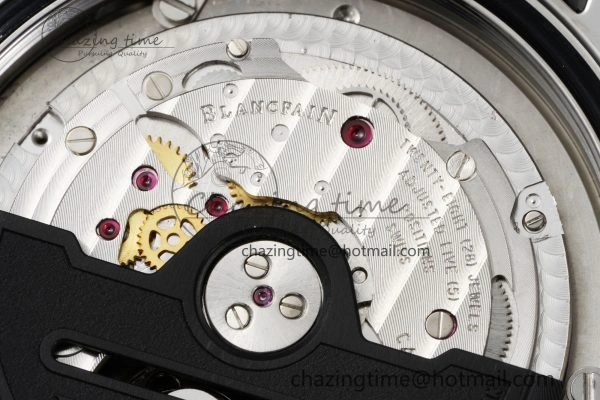 Fifty Fathoms 5008D No Rad SS 1:1 GSF Best Edition Black Dial on Black Rubber Strap A1151